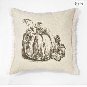 Printed Pumpkin Throw Pillow Threshold Studio MCgee NWT